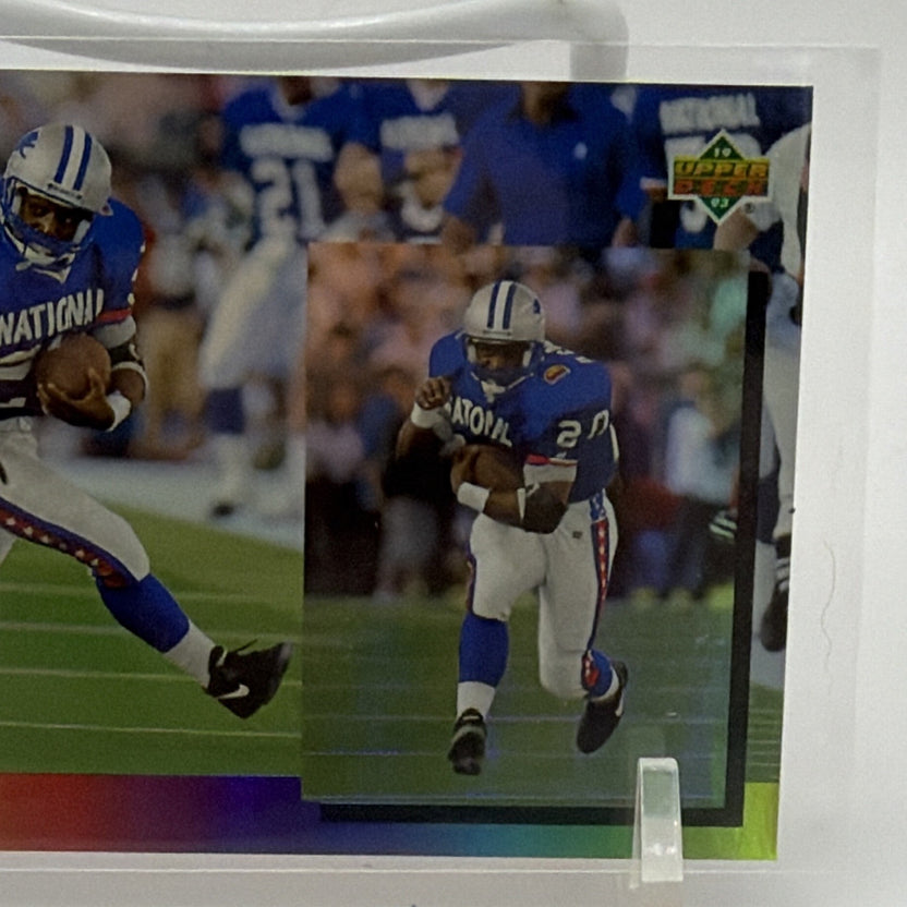 Alternate front view of 1993 Upper Deck Barry Sanders Pro Bowl insert card