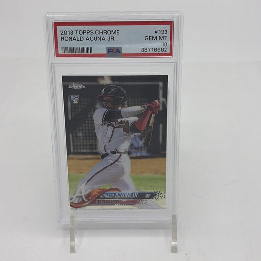 2018 Topps Chrome - Ronald Acuña Jr. #193  (RC)  PSA 10
