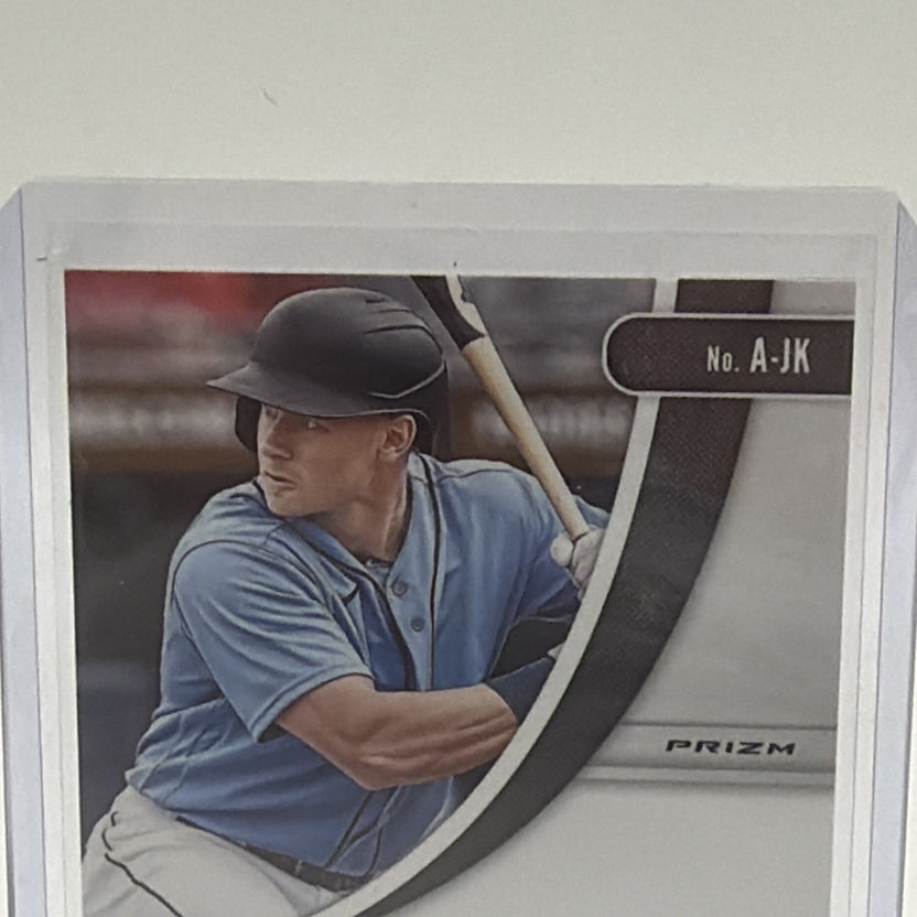 Back of 2020 Panini Prizm Draft Picks Jarred Kelenic autograph card #4
