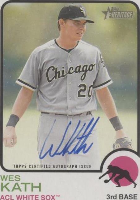 Additional full front view of Wes Kath Real One Autographs card showing signature and vintage-style design