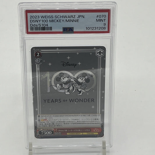 2023 Weiss Schwazr JPN Disney 100 Mickey/Minnie PSA 9 Rare Card Here’s your SEO keyword block and image file name for the 2023 Weiss Schwarz JPN Disney 100 Mickey/Minnie PSA 9 card:

🔑 SEO Keyword Block:
Weiss Schwarz Disney 100 card, Mickey Minnie PSA 9, 2023 Weiss Schwarz JPN Disney, rare Disney trading card Japan, PSA graded Disney card, Japanese Weiss Schwarz Mickey Minnie, collectible anime Disney card, Mickey Mouse Minnie Mouse card PSA 9, Disney 100th anniversary card, rare Weiss Schwarz graded card