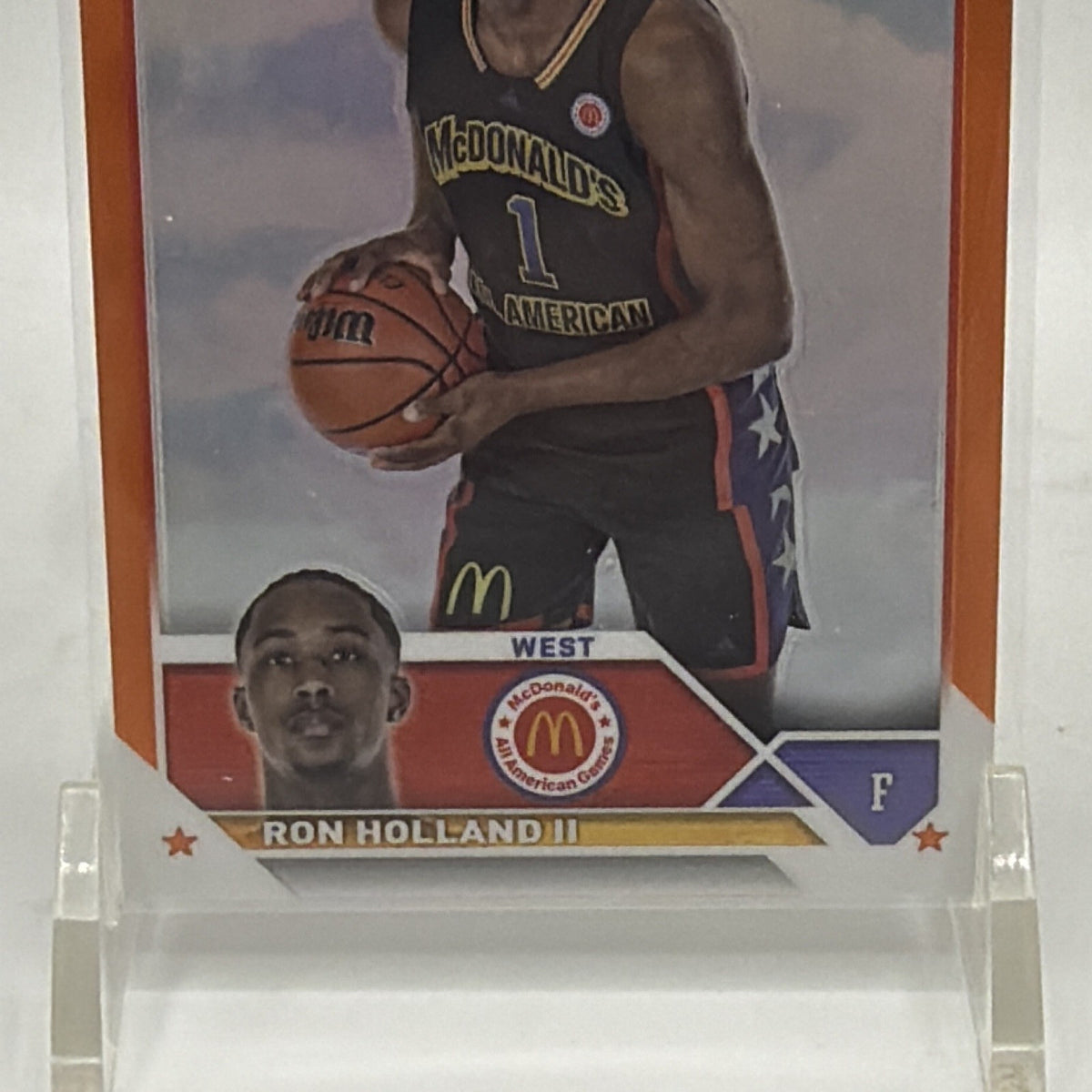 Lower front detail showing Ron Holland II nameplate and McDonald's All American logo