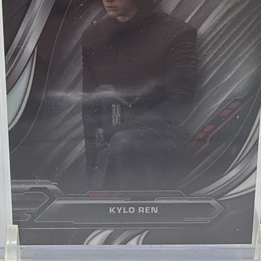Lower front detail showing Kylo Ren nameplate and metallic card design