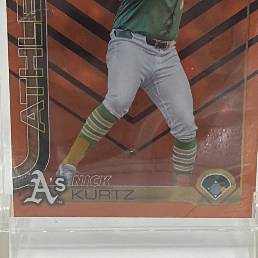 Front view of Nick Kurtz 2025 Topps Update Black Cat rookie card