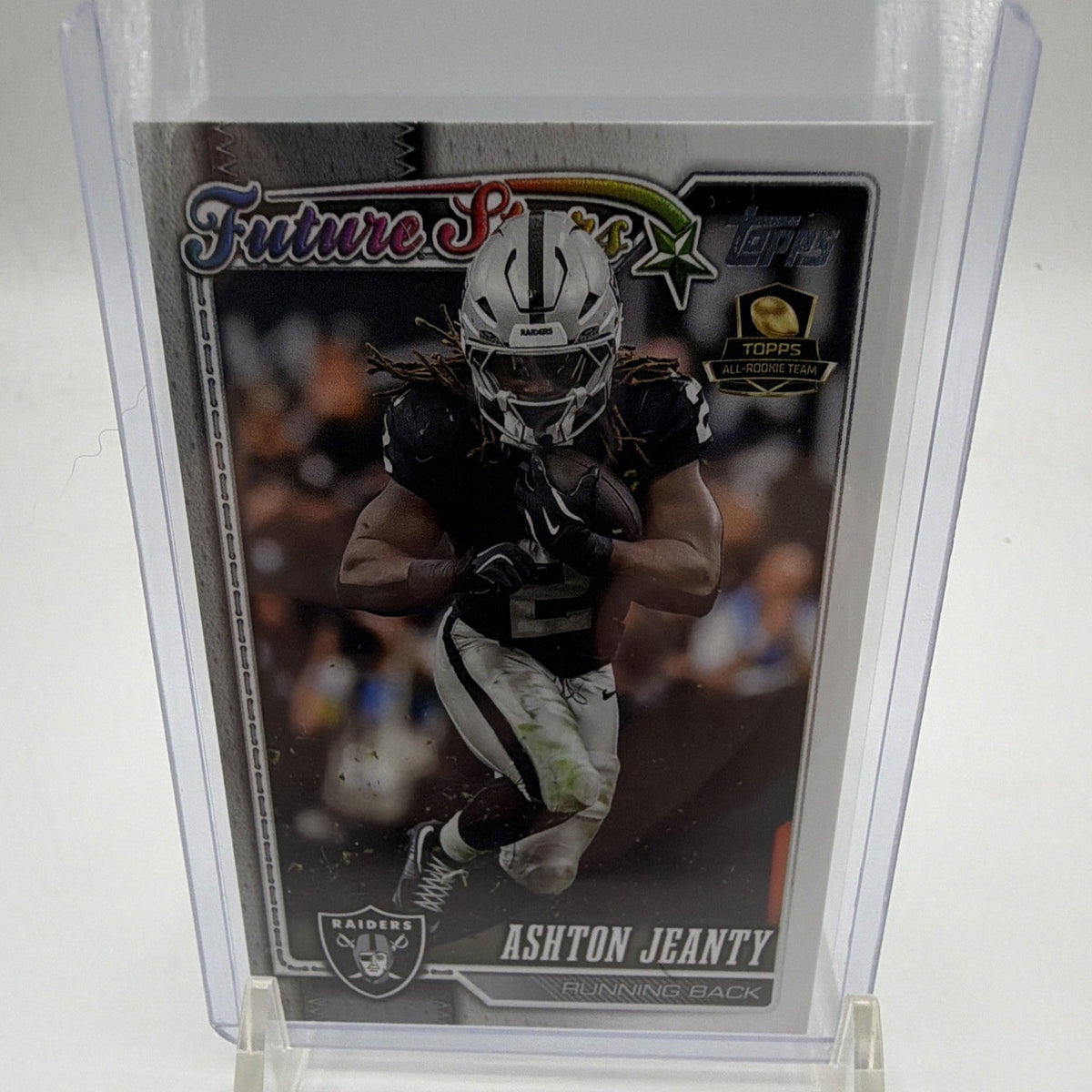 Front of 2026 Topps Ashton Jeanty Future Stars #262 for the Las Vegas Raiders