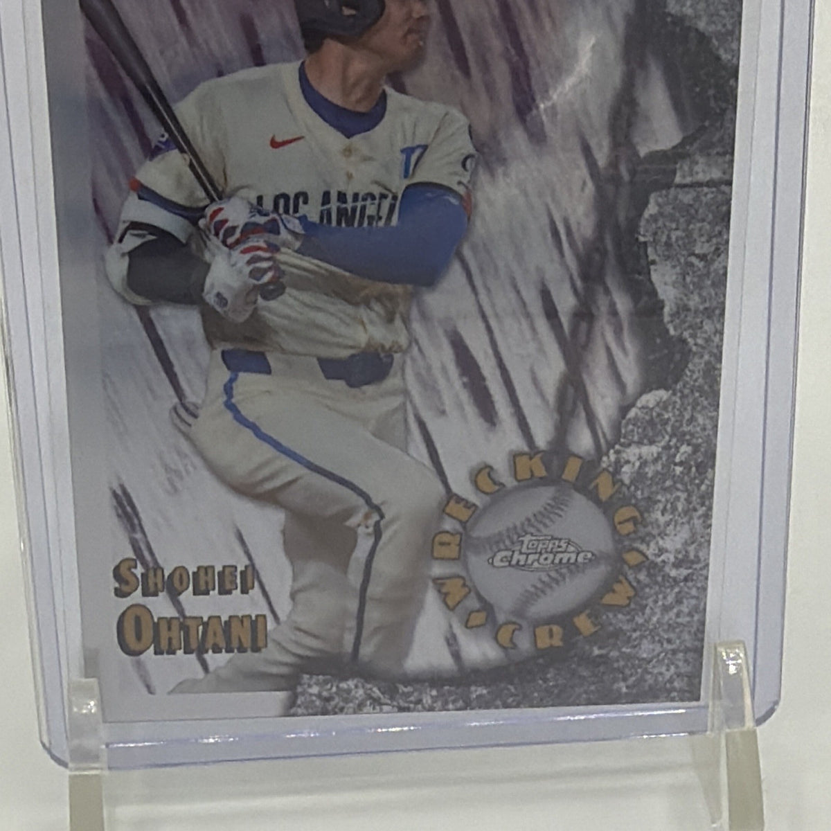 Detailed front view of Shohei Ohtani Wrecking Crew #WC-2