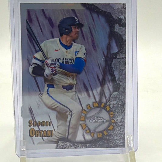 Front of 2026 Topps Chrome Shohei Ohtani Wrecking Crew #WC-2 for the Los Angeles Dodgers
