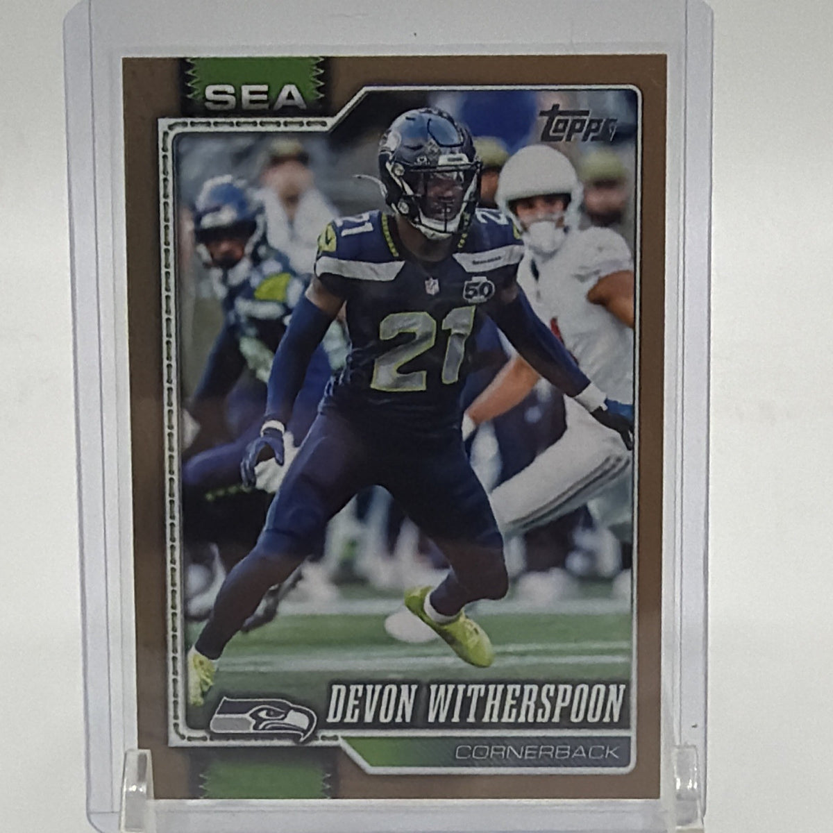 Front of 2026 Topps Devon Witherspoon Gold parallel #179 numbered 379/2026