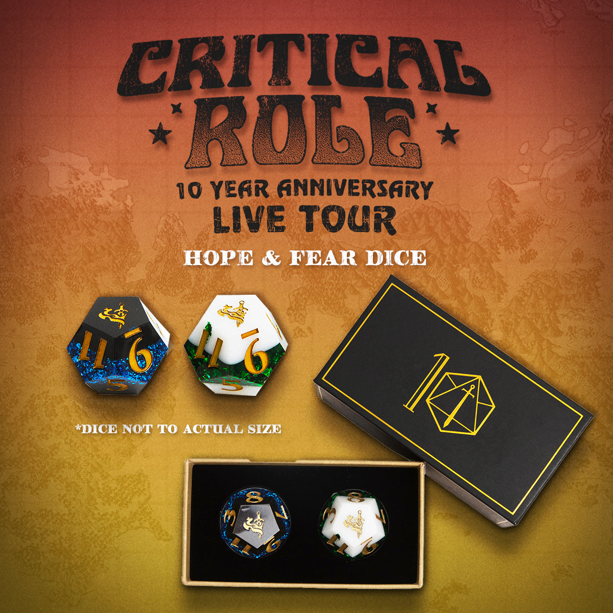 Critical Role 10 Year Anniversary Live Show, Daggerheart Hope & Fear Dice