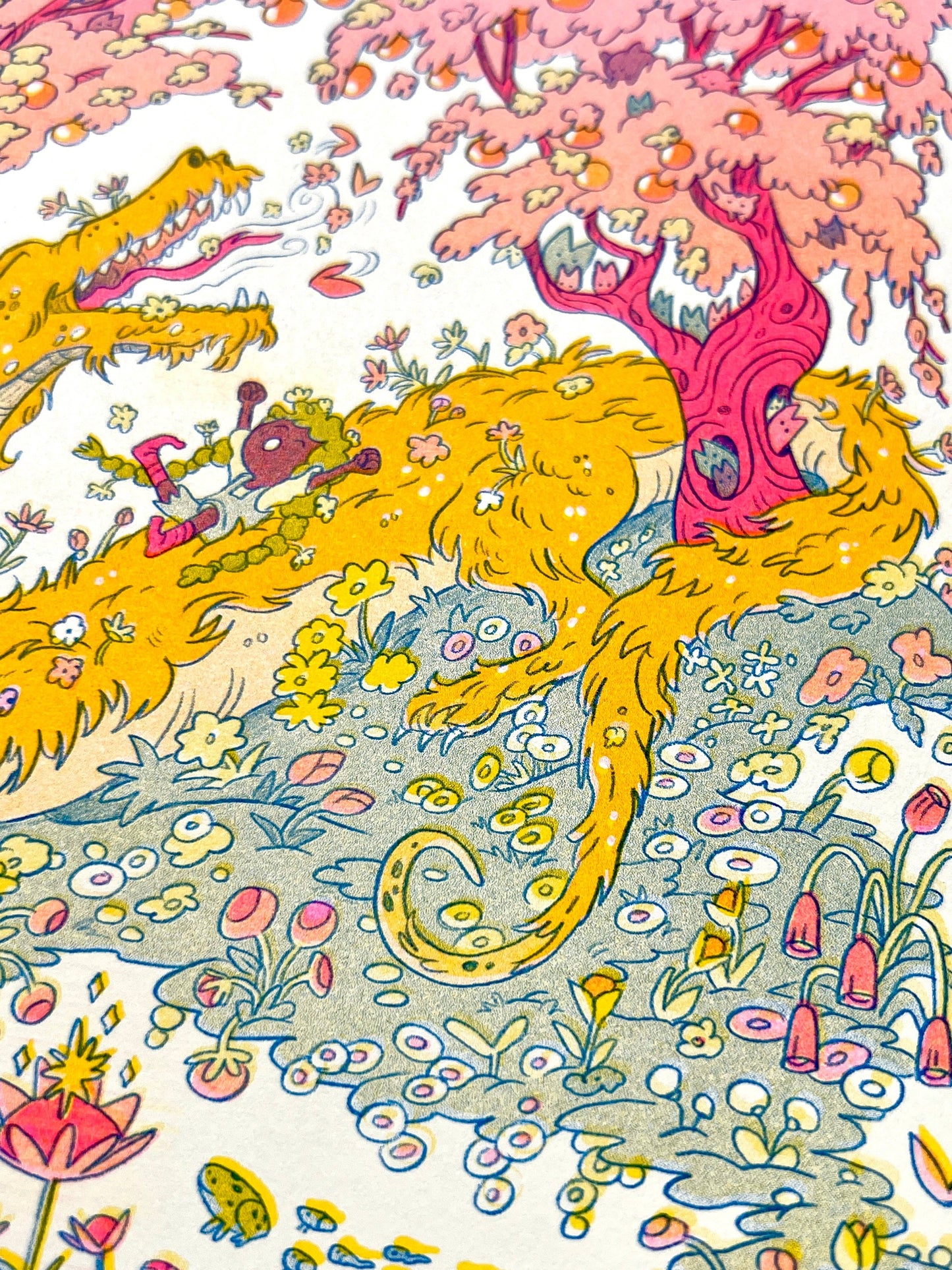 Spring Dragon Riso Print, Natalie Andrewson