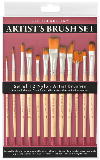 Studio Series Artist's Paintbrush Set of 12