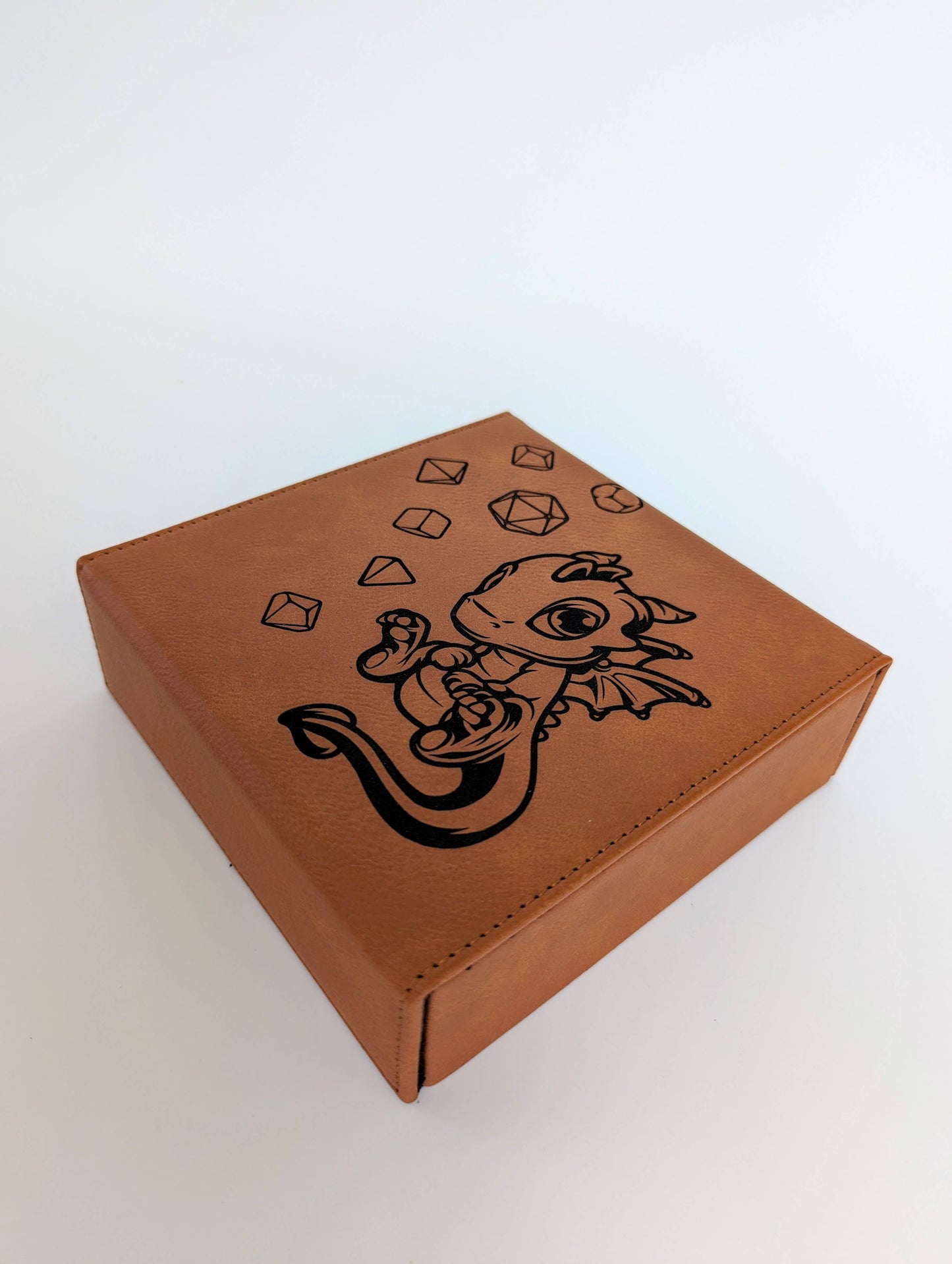 Vegan Leather Dice Box- Adoragon