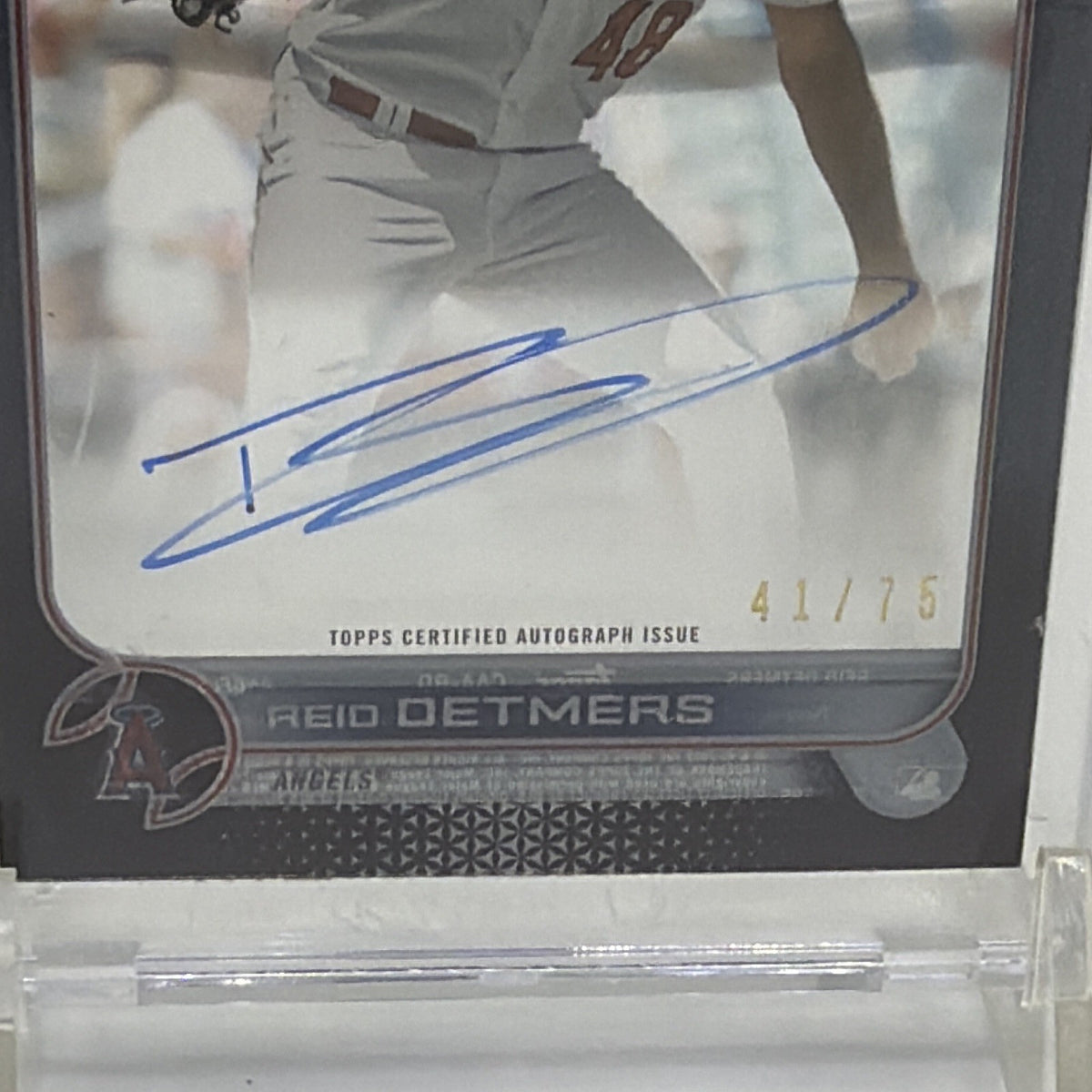 2022 Topps Clearly Authentic Autographs - Reid Detmers Black /75 (AU, RC)