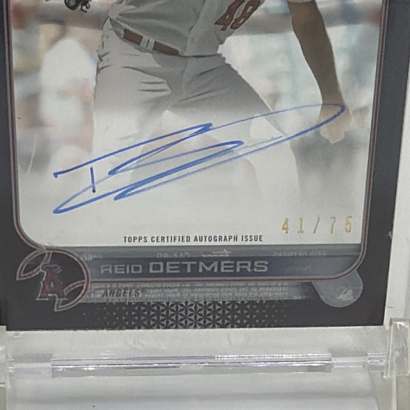 2022 Topps Clearly Authentic Autographs - Reid Detmers Black /75 (AU, RC)