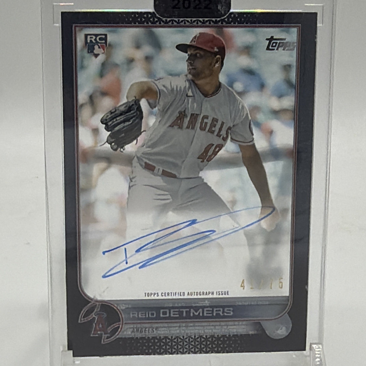 2022 Topps Clearly Authentic Autographs - Reid Detmers Black /75 (AU, RC)