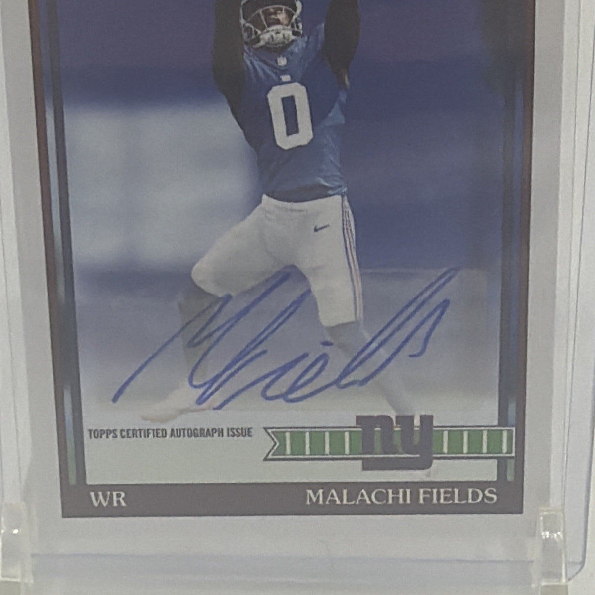 Topps 2026 Flagship Malachi Fields 1991 Auto RC #91FRA-MF New York Giants