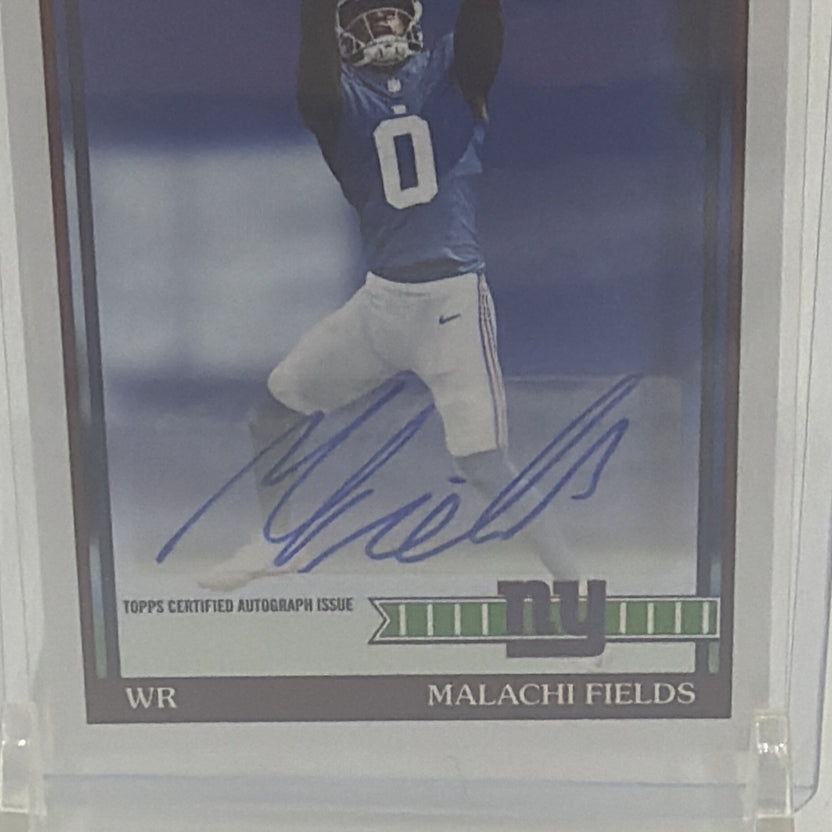 Topps 2026 Flagship Malachi Fields 1991 Auto RC #91FRA-MF New York Giants