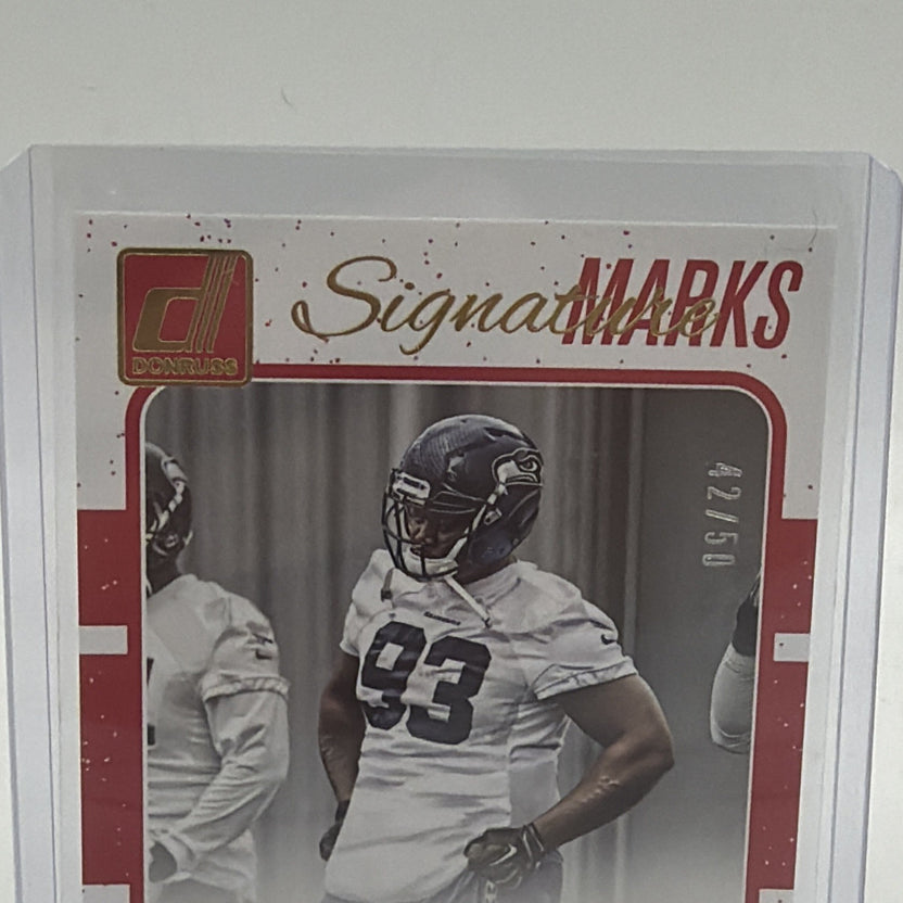 2016 Donruss - Signature Marks Jarran Reed #97 Blue Autograph 42/50