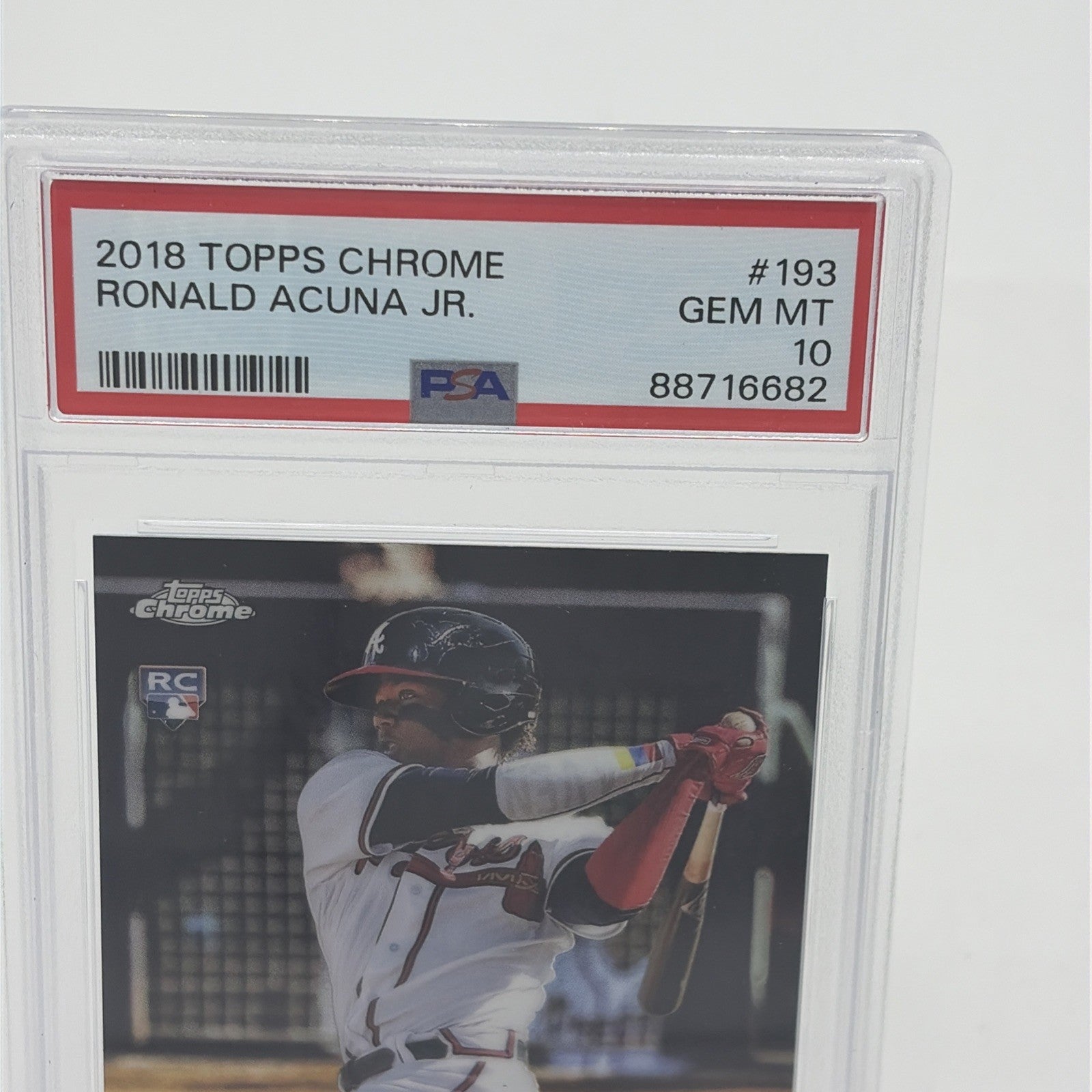 2018 Topps Chrome - Ronald Acuña Jr. #193  (RC)  PSA 10