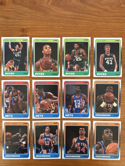 1988 Fleet Basketball Complete Set And Stickers PSA 9 Jordan, Miller, Pippen