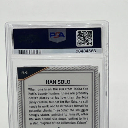 2022 Topps Chrome Star Wars Han Solo 20/25 PSA Grade 9 First Appearances FA-3