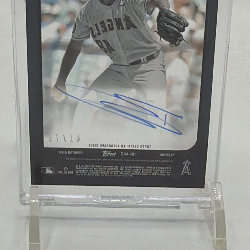 2022 Topps Clearly Authentic Autographs - Reid Detmers Black /75 (AU, RC)