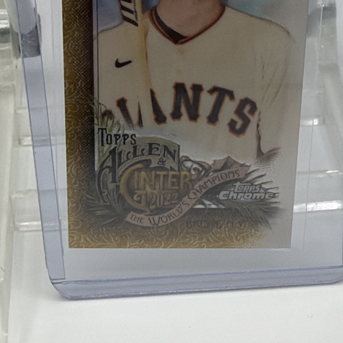 Topps 2022 Allen & Ginter Chrome World's Champions Buster Posey #77 07/50