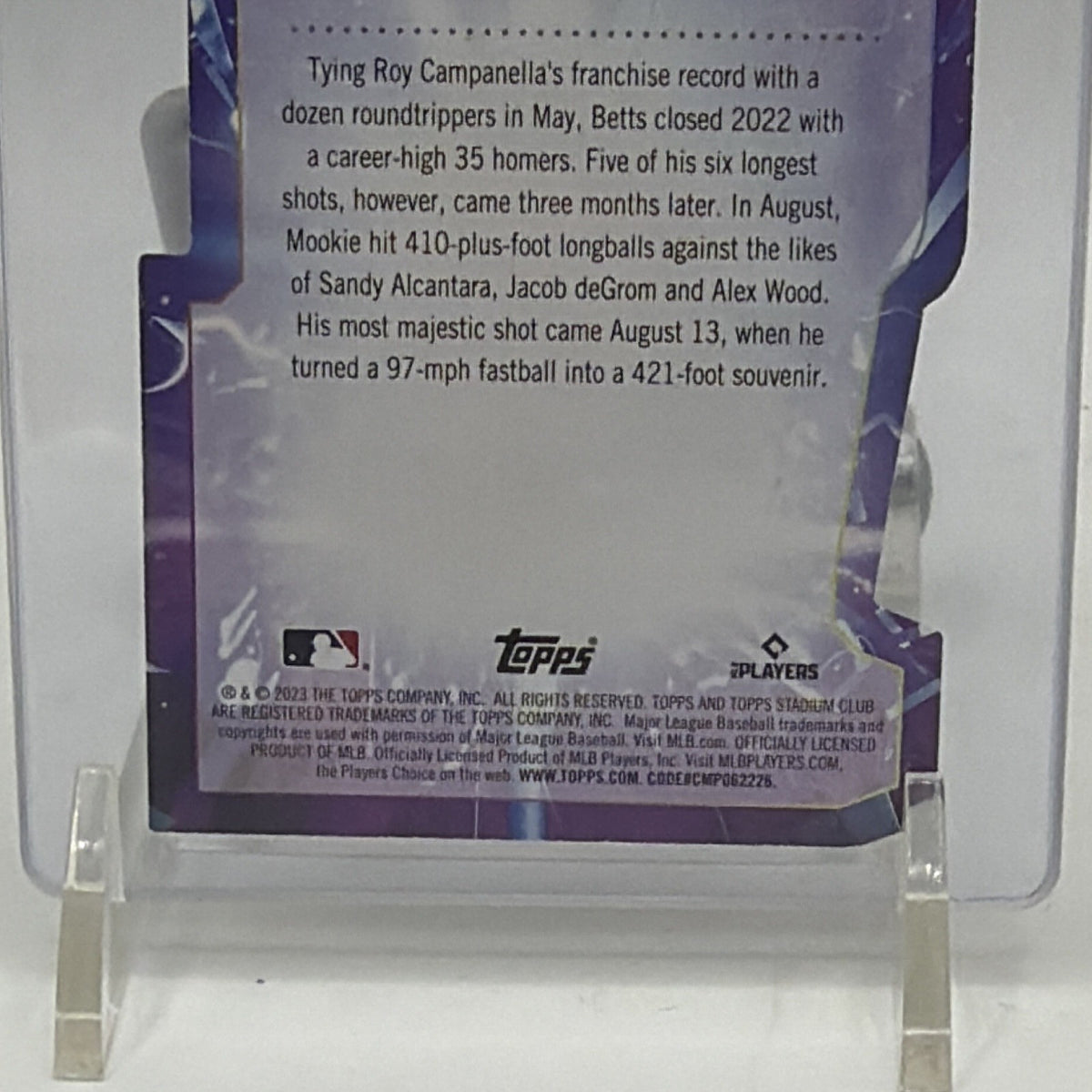 Topps 2023 Stadium Club Goin' Yard! Red Mookie Betts Dodgers #GY-14