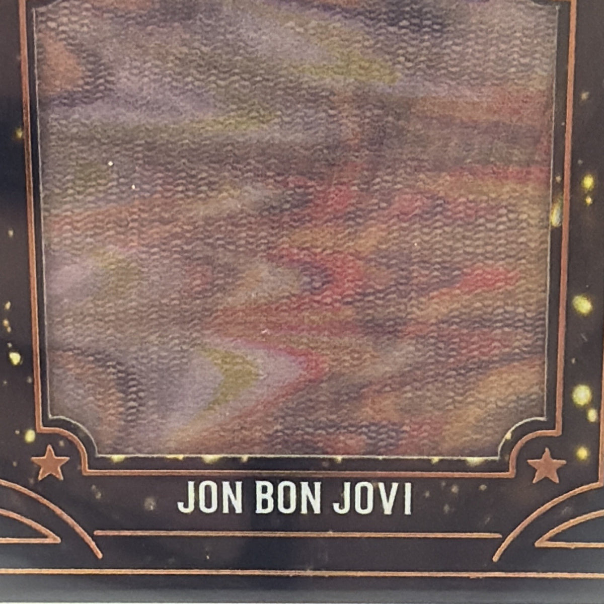2022 Leaf Pop Century Jon Bon Jovi Worn Relic Card. Tie Die Spandex Of Course!