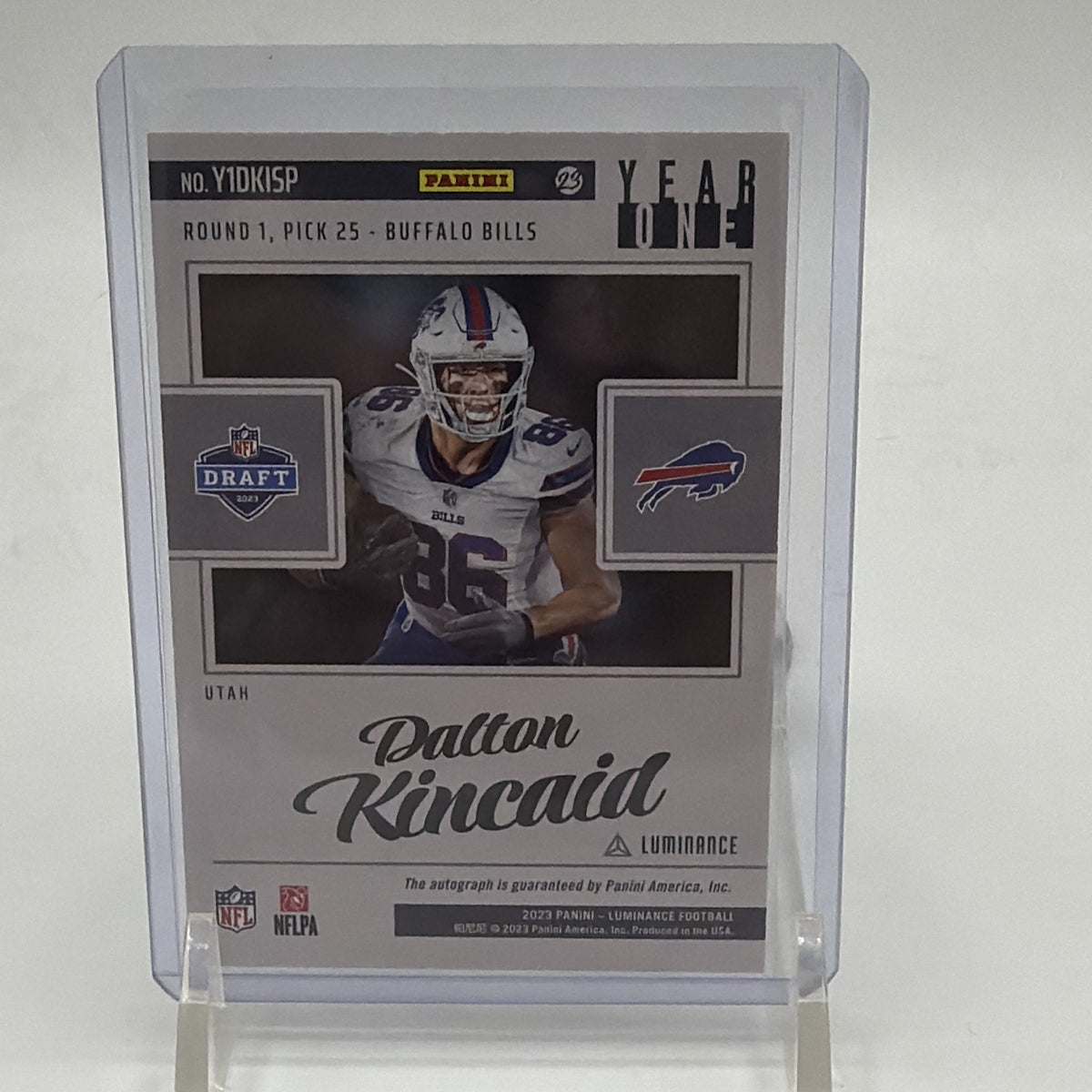 Panini 2023 Luminance Year One Signatures SP Dalton Kincaid #Y1DK-ISP RC Auto