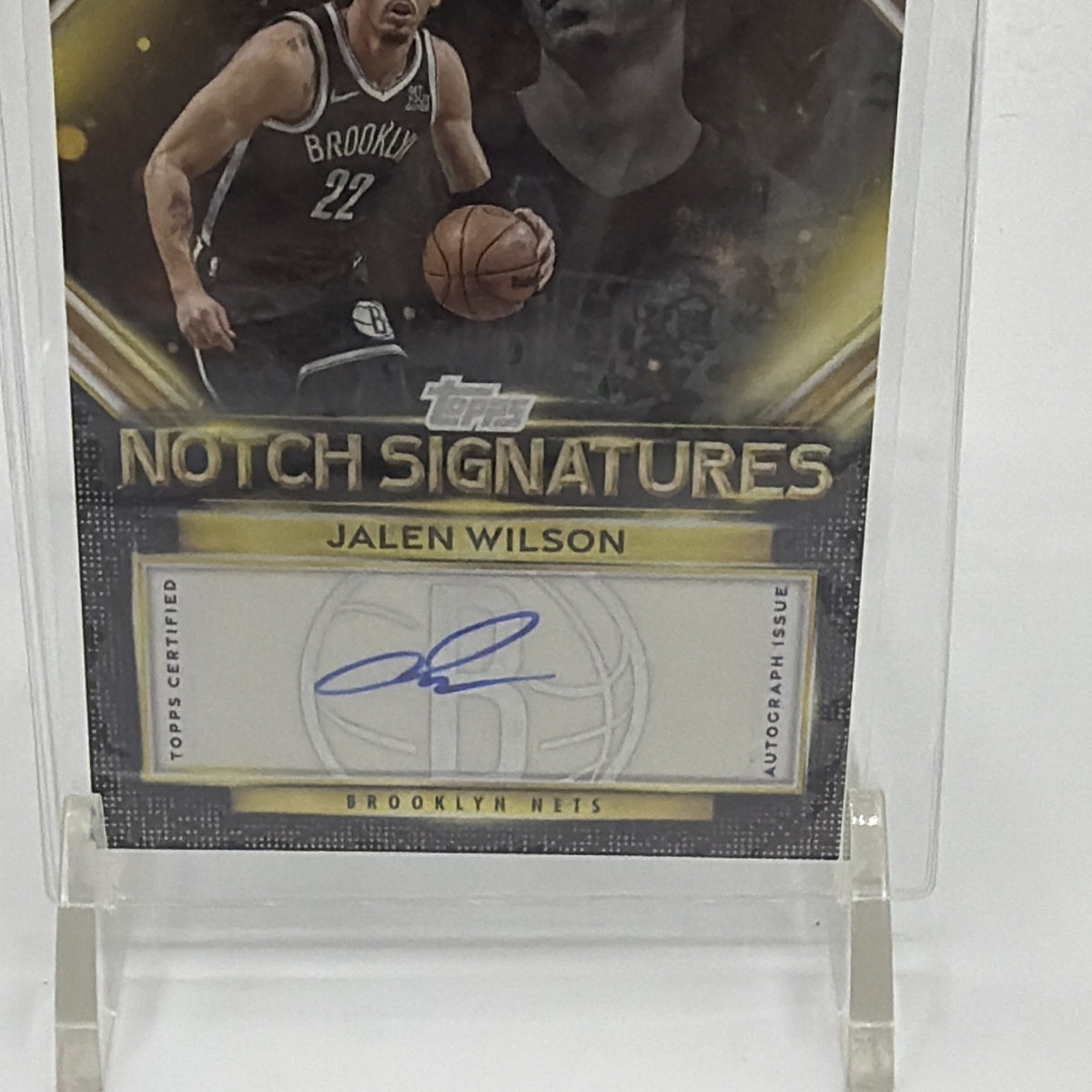 Topps 2025 Notch Signatures Jalen Wilson Hard Signed Auto #TNS-JW Nets