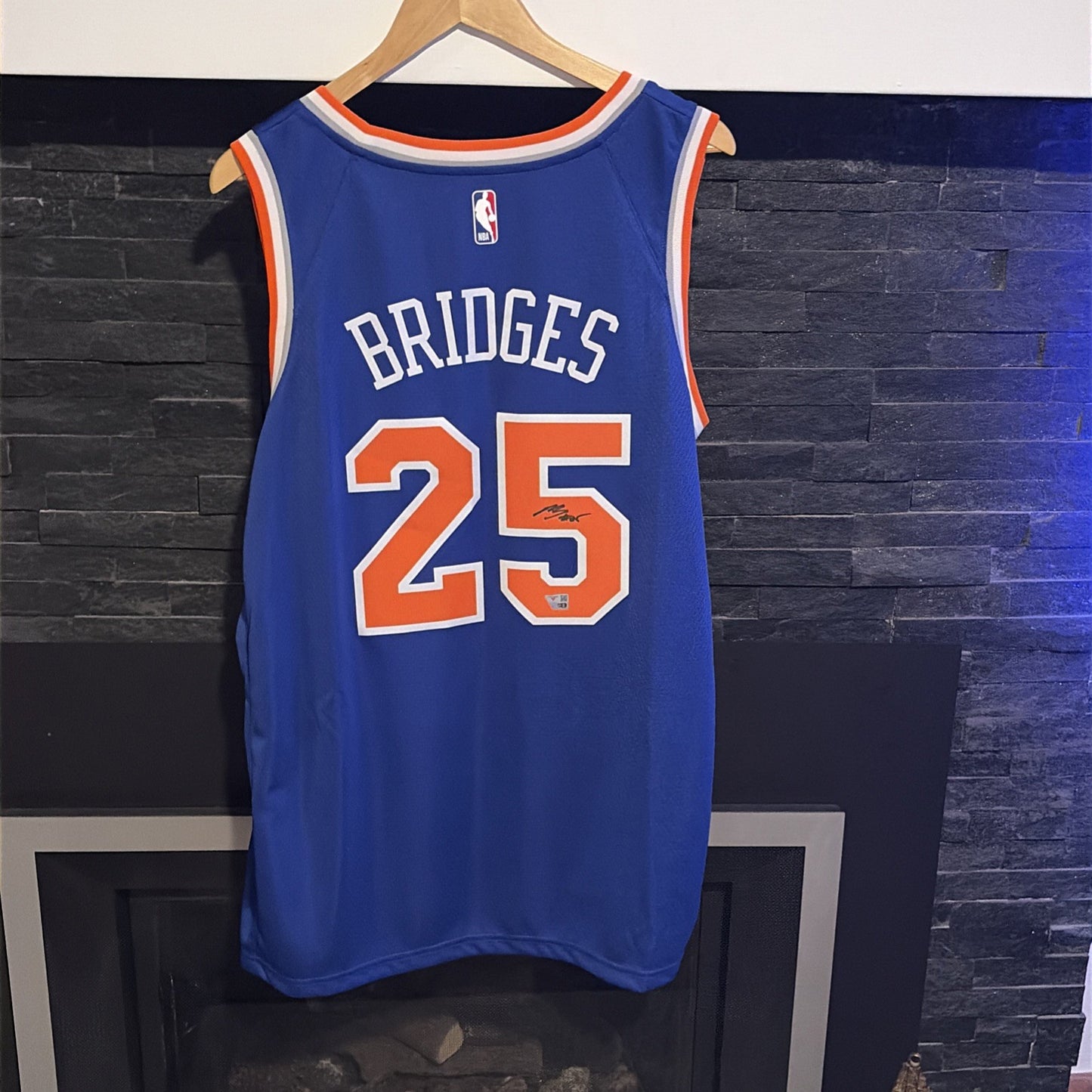 New York Knicks Autographed Jersey Mikal Bridges Fanatics Authentic