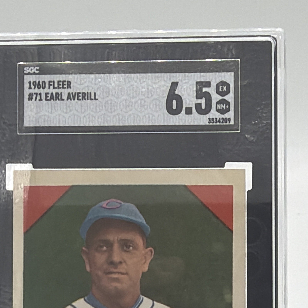 Fleer 1960 Fleer Earl Averill #71 Cleveland Indians MLB Baseball Card SGC 6.5