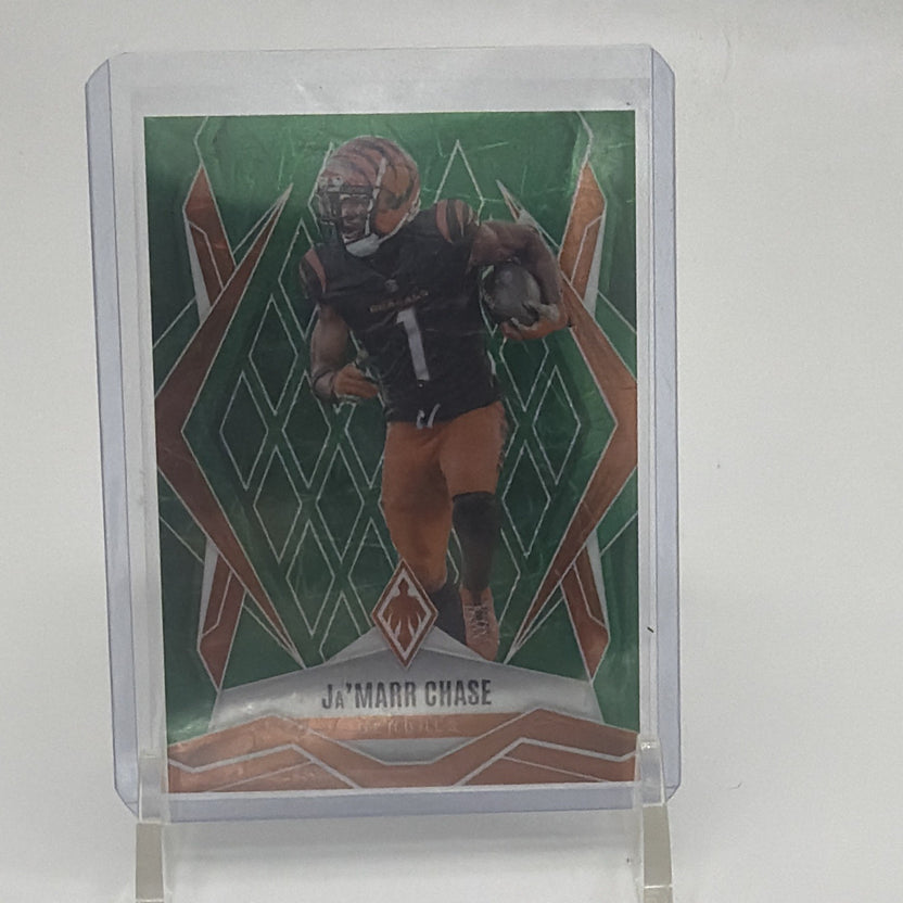 Panini 2025 Phoenix Ja'Marr Chase #93 Green Lazer /49 Bengals Football Card