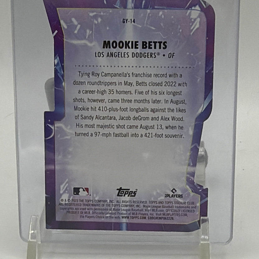 Topps 2023 Stadium Club Goin' Yard! Red Mookie Betts Dodgers #GY-14
