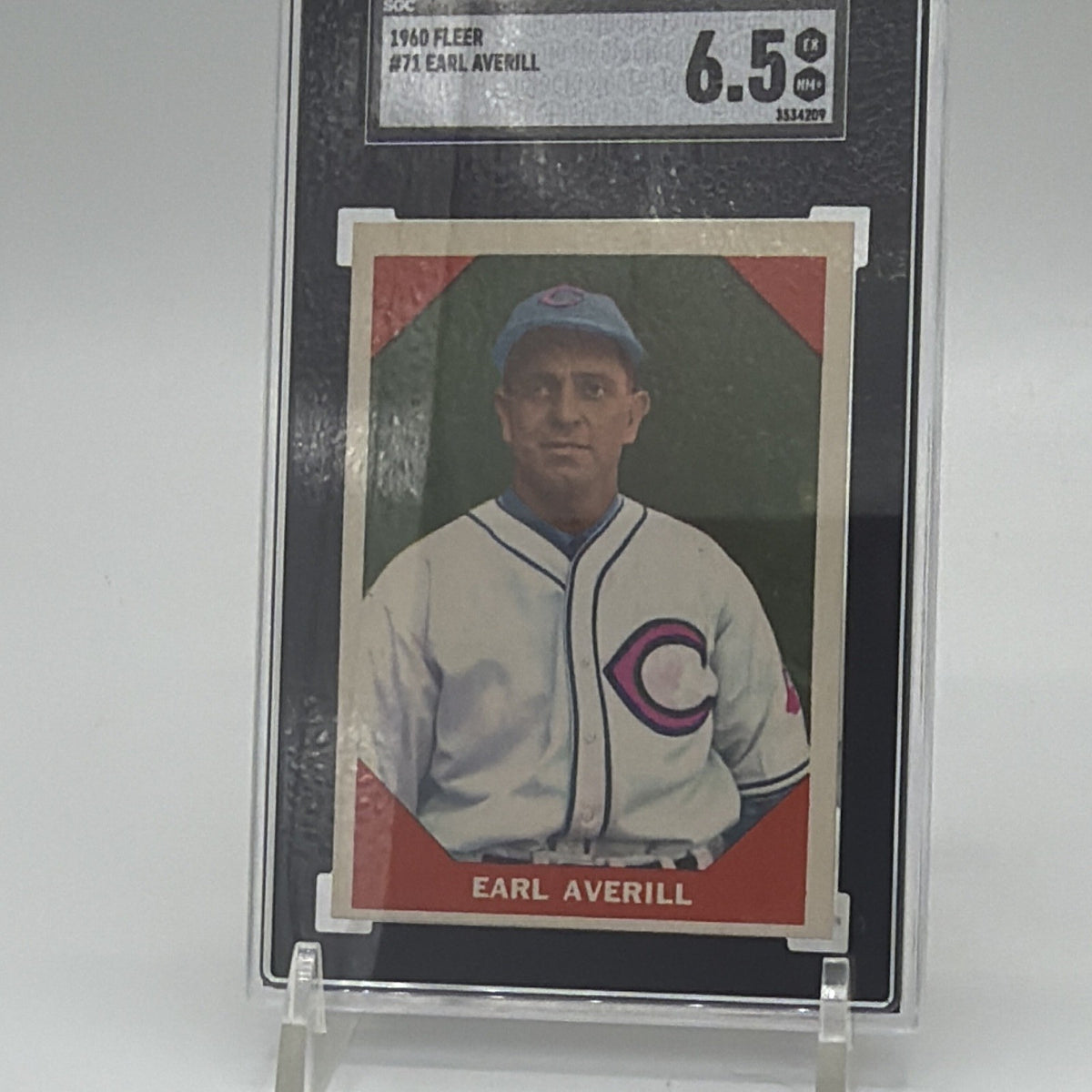 Fleer 1960 Fleer Earl Averill #71 Cleveland Indians MLB Baseball Card SGC 6.5