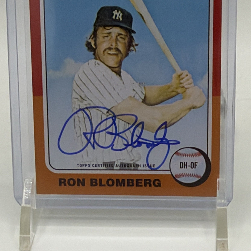 Topps 2005 Heritage Real One Autographs Ron Blomberg Auto ROA-RB Yankees