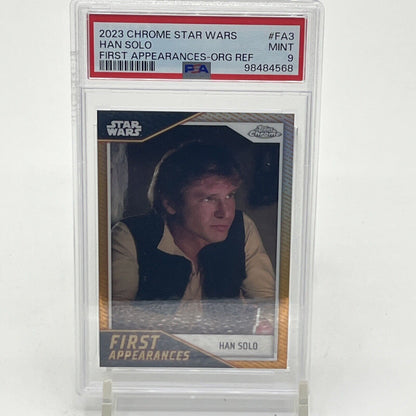 2022 Topps Chrome Star Wars Han Solo 20/25 PSA Grade 9 First Appearances FA-3