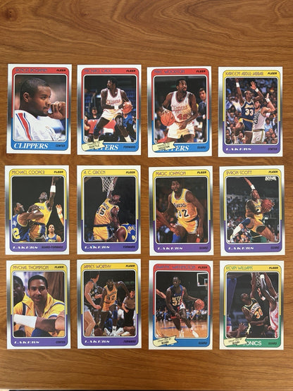 1988 Fleet Basketball Complete Set And Stickers PSA 9 Jordan, Miller, Pippen