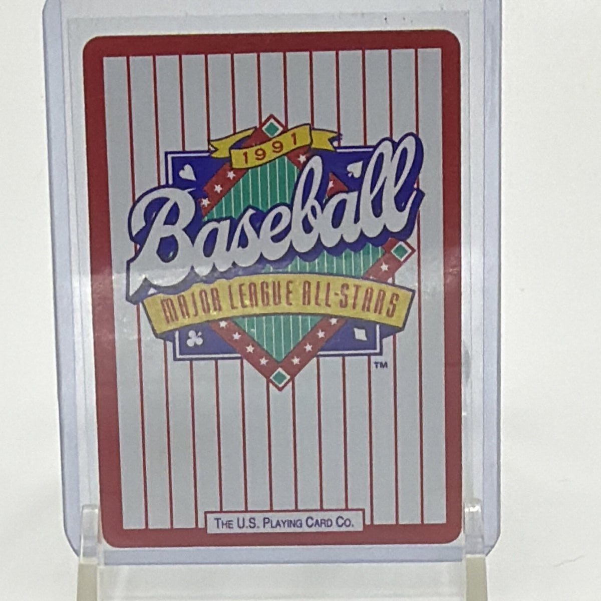 U.S. Playing Card Co. 1991 MLB All-Stars Wade Boggs #WB Red Sox Copyright Back