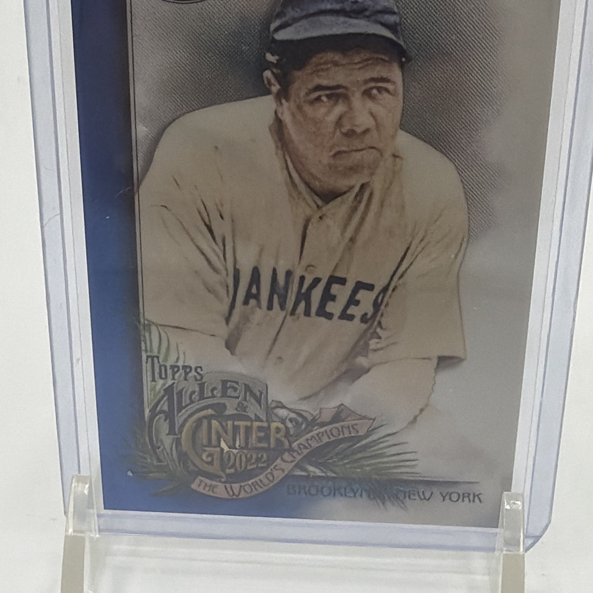 2022 Topps Allen & Ginter Chrome - Babe Ruth #42 Blue Refractor /150
