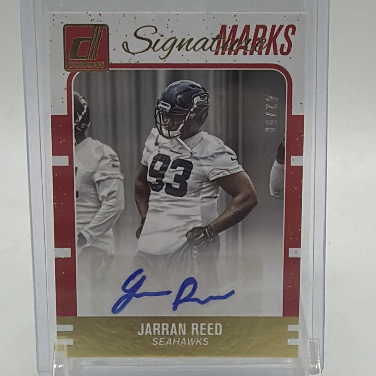 2016 Donruss - Signature Marks Jarran Reed #97 Blue Autograph 42/50