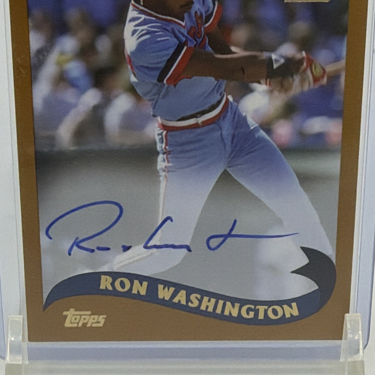 Topps 2021 Archives Fan Favorite Autographs Ron Washington Auto #FFA-RW