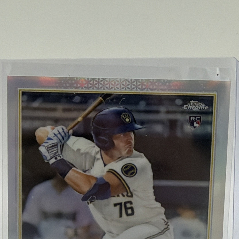 Topps 2022 Chrome Jakson Reetz RC Auto Refractor #044/499 RA-JRE Brewers