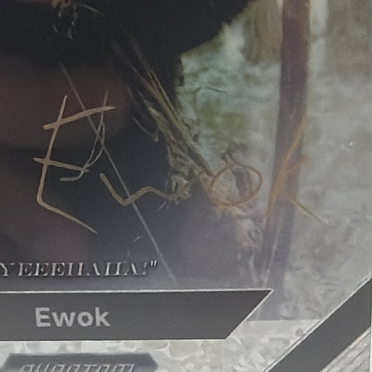 Topps Star Wars Phantom Script Art Autograph PS-SIG-07 Ewok 079/100