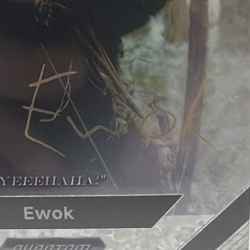 Topps Star Wars Phantom Script Art Autograph PS-SIG-07 Ewok 079/100