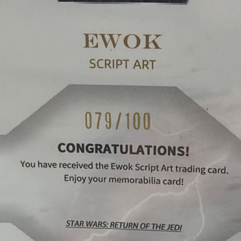 Topps Star Wars Phantom Script Art Autograph PS-SIG-07 Ewok 079/100