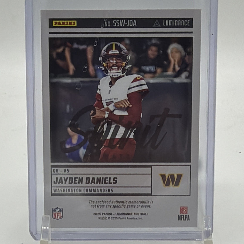 Panini 2025 Luminance Spirit Swatches Jayden Daniels #SSW-JDA Commanders MEM