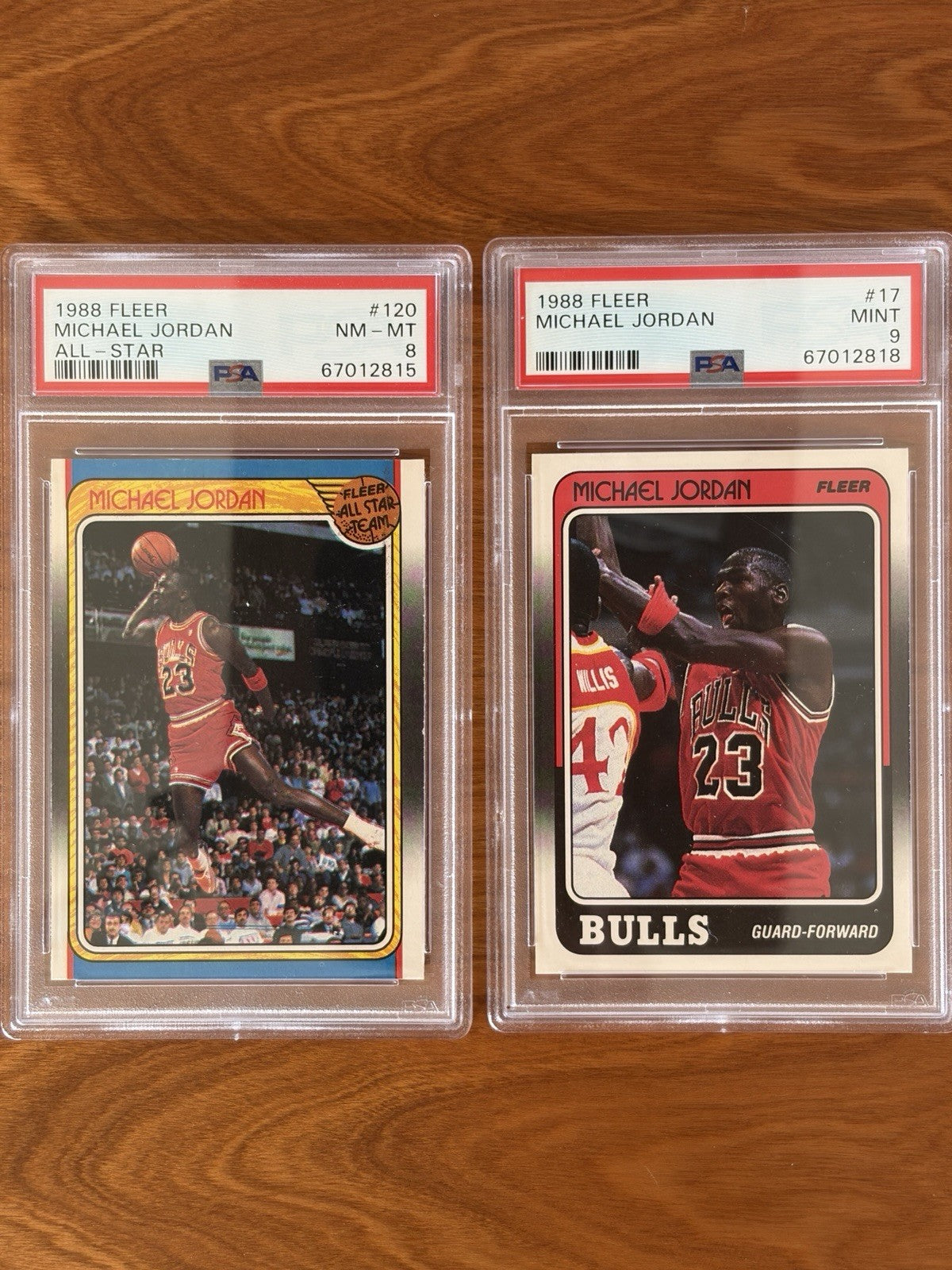 1988 Fleet Basketball Complete Set And Stickers PSA 9 Jordan, Miller, Pippen