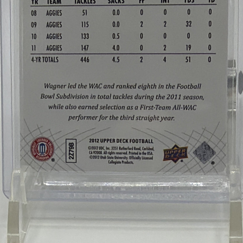 Upper Deck 2012 Star Rookies Bobby Wagner #101 Rookie Utah State Aggies Card